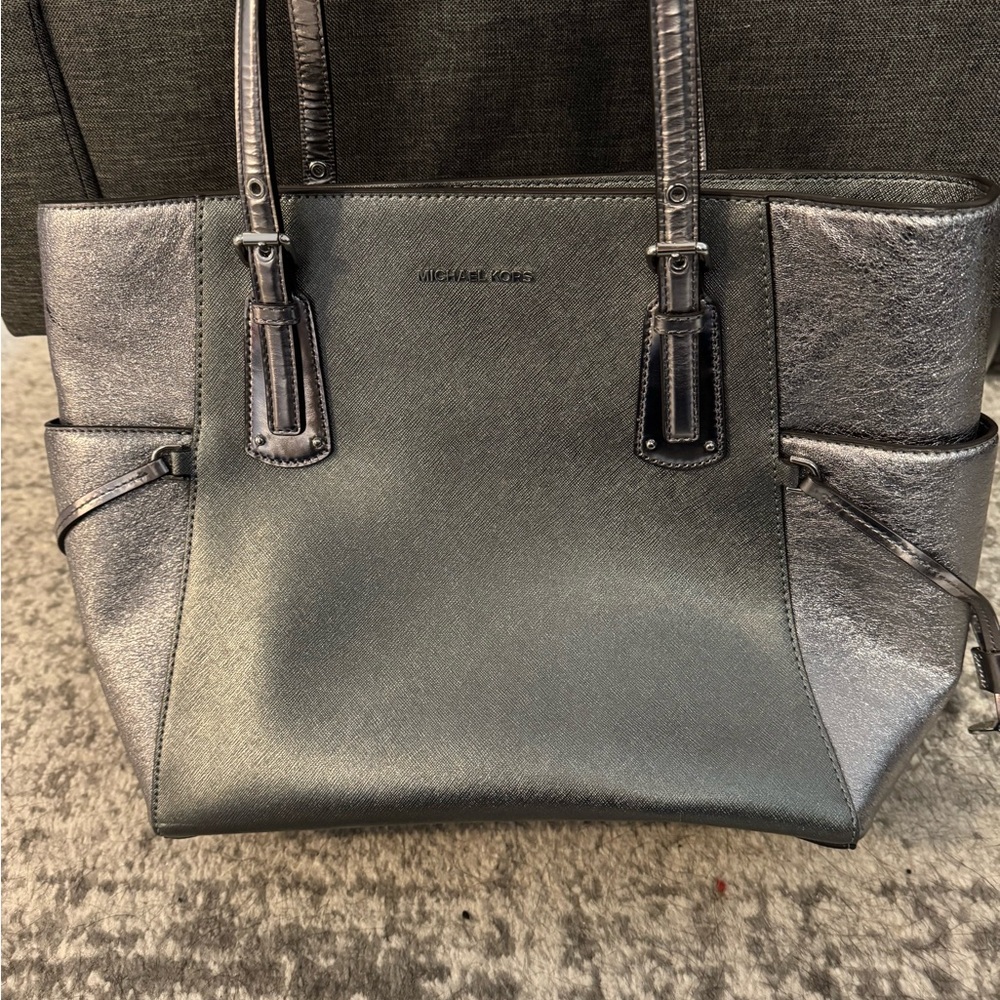 Michael Kors Silver Tote Bag